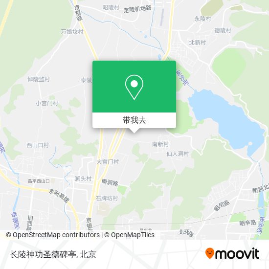 长陵神功圣德碑亭地图