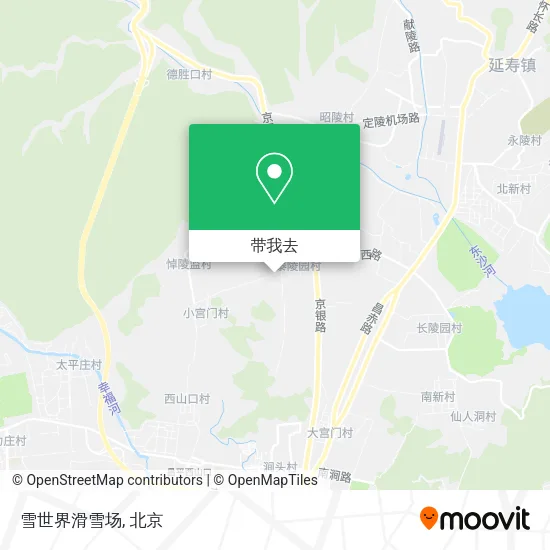 雪世界滑雪场地图