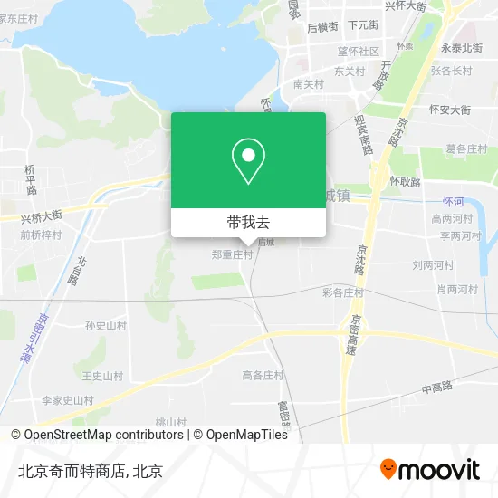 北京奇而特商店地图