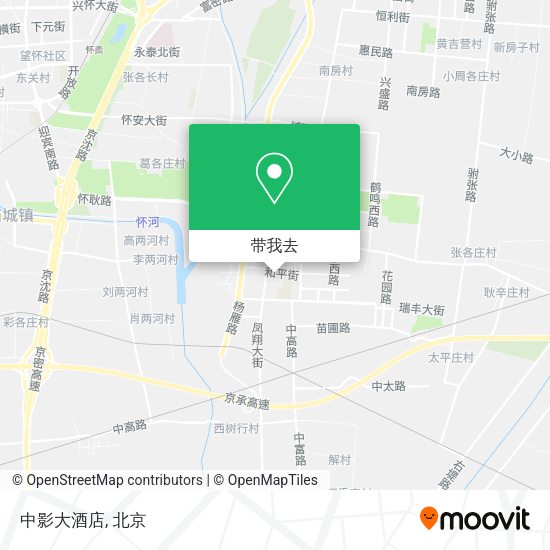 中影大酒店地图