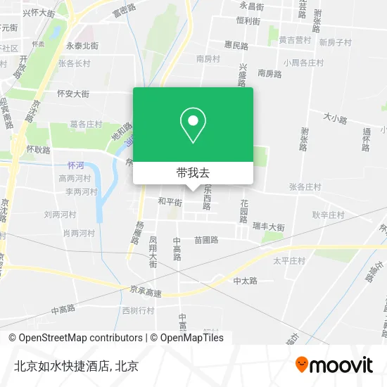 北京如水快捷酒店地图