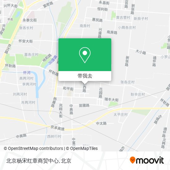 北京杨宋红章商贸中心地图