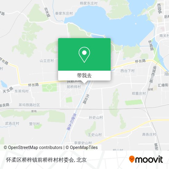 怀柔区桥梓镇前桥梓村村委会地图