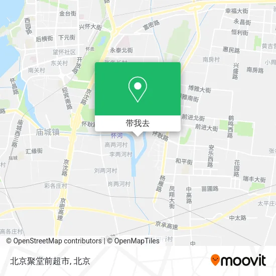 北京聚堂前超市地图