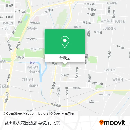 益田影人花园酒店-会议厅地图