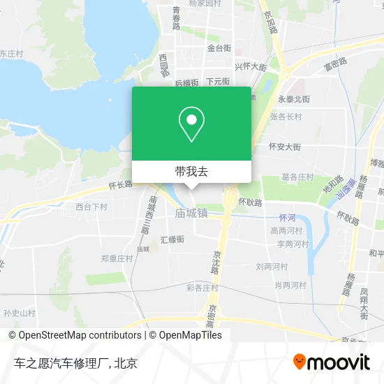 车之愿汽车修理厂地图