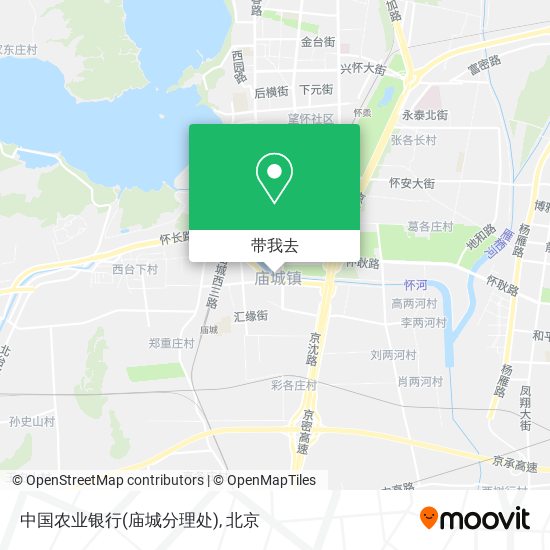 中国农业银行(庙城分理处)地图