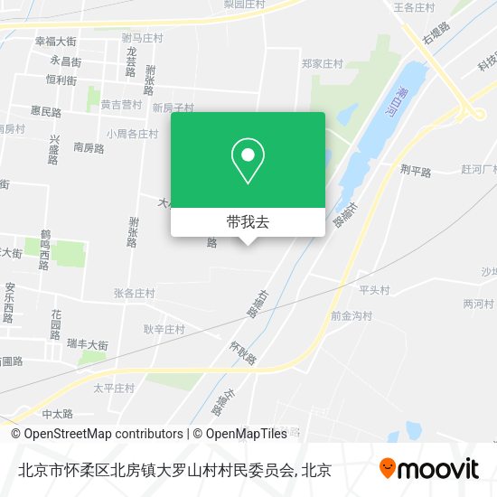 北京市怀柔区北房镇大罗山村村民委员会地图