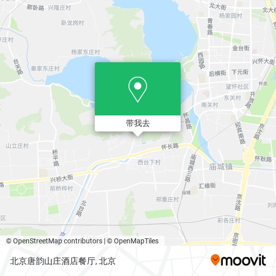 北京唐韵山庄酒店餐厅地图