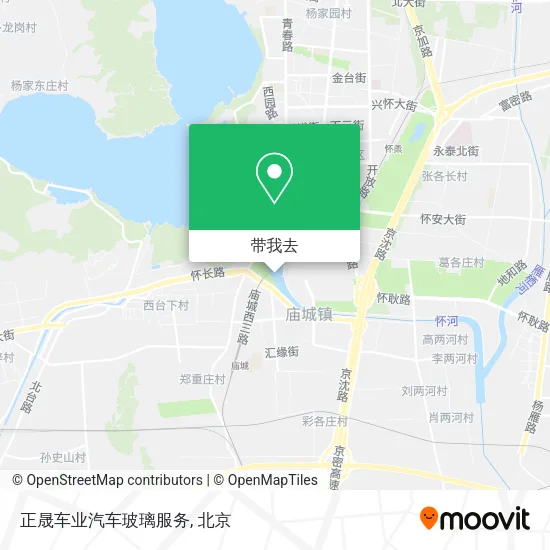 正晟车业汽车玻璃服务地图