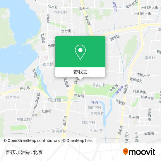 怀庆加油站地图