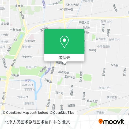 北京人民艺术剧院艺术创作中心地图