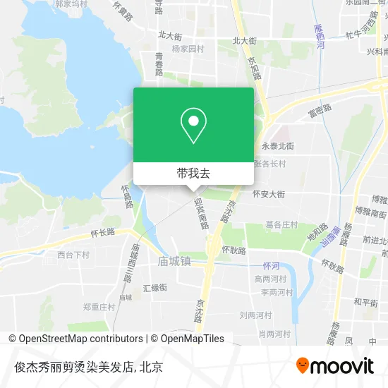 俊杰秀丽剪烫染美发店地图