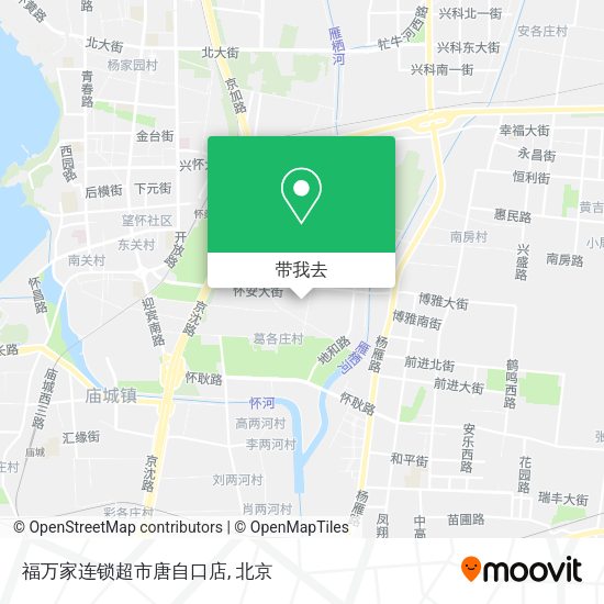 福万家连锁超市唐自口店地图
