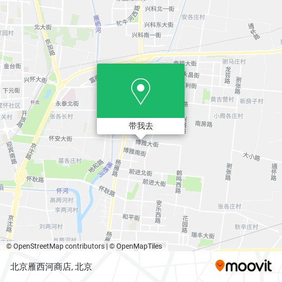 北京雁西河商店地图