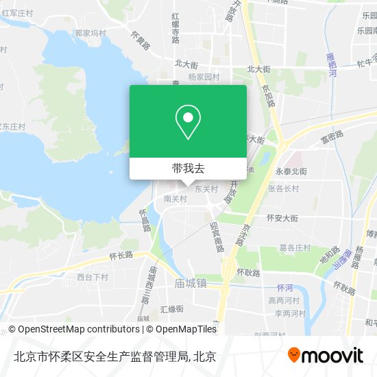 北京市怀柔区安全生产监督管理局地图