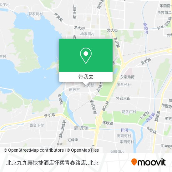 北京九九嘉快捷酒店怀柔青春路店地图