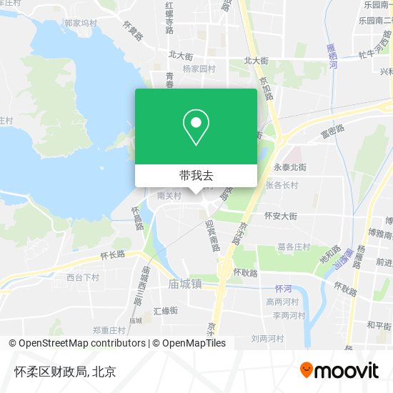 怀柔区财政局地图