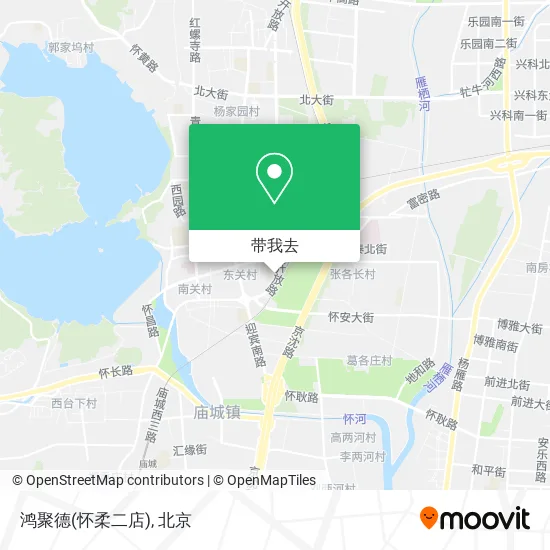 鸿聚德(怀柔二店)地图