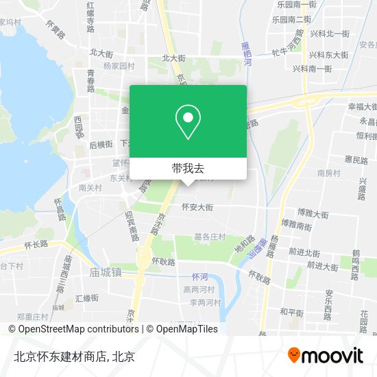 北京怀东建材商店地图