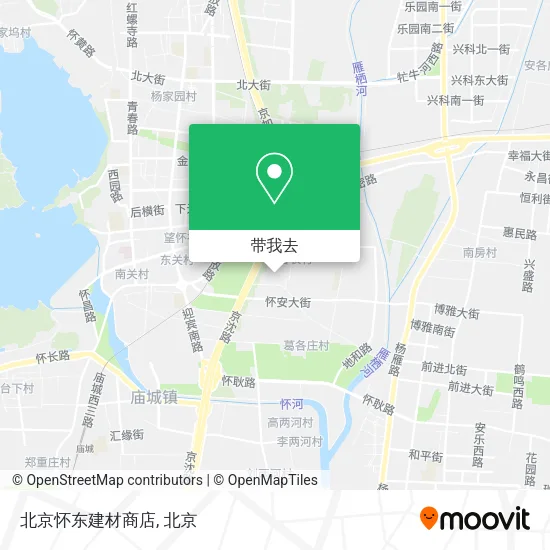 北京怀东建材商店地图