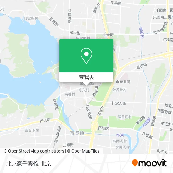 北京豪千宾馆地图