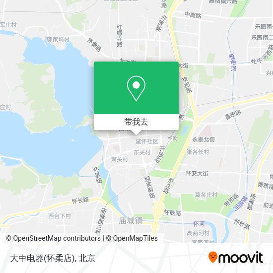 大中电器(怀柔店)地图