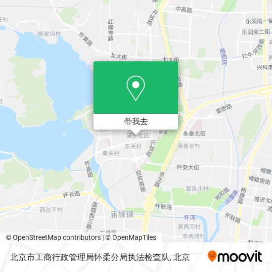北京市工商行政管理局怀柔分局执法检查队地图