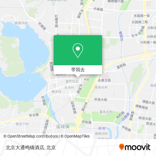 北京大通鸣镝酒店地图