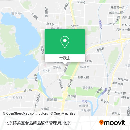北京怀柔区食品药品监督管理局地图