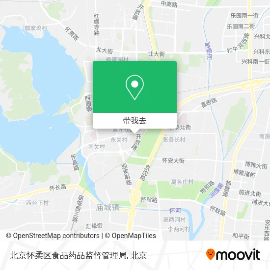 北京怀柔区食品药品监督管理局地图