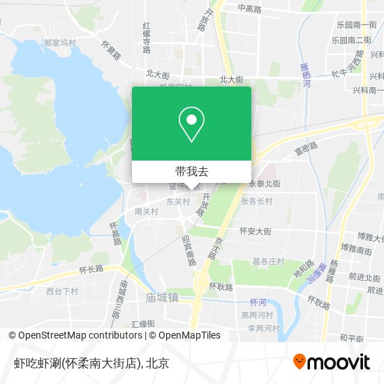 虾吃虾涮(怀柔南大街店)地图