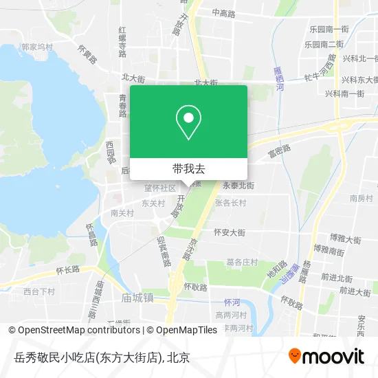 岳秀敬民小吃店(东方大街店)地图