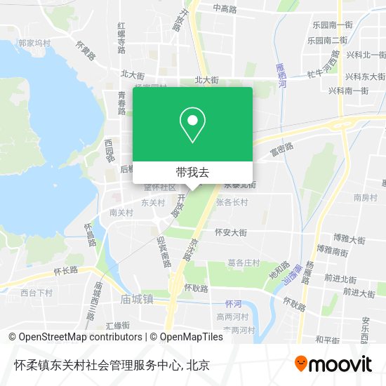 怀柔镇东关村社会管理服务中心地图