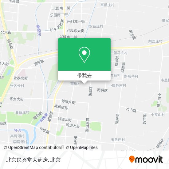 北京民兴堂大药房地图