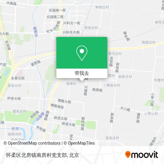 怀柔区北房镇南房村党支部地图