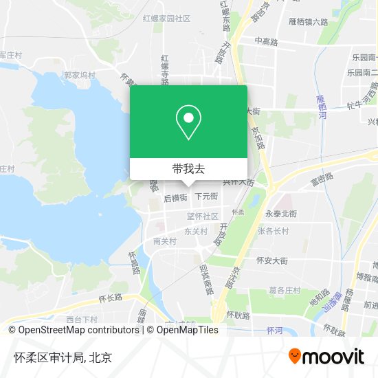 怀柔区审计局地图
