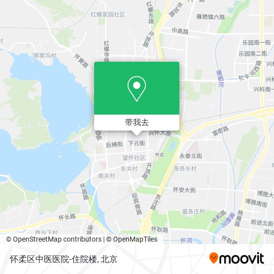 怀柔区中医医院-住院楼地图