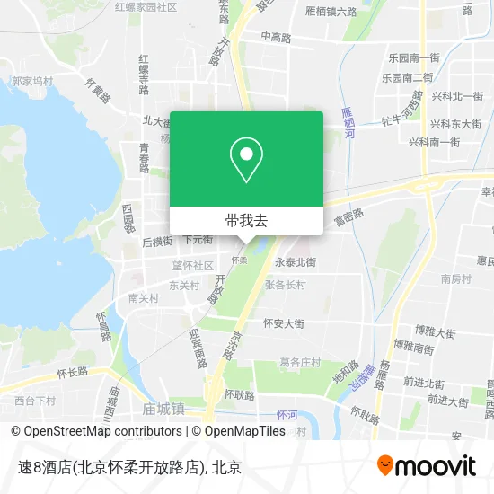 速8酒店(北京怀柔开放路店)地图