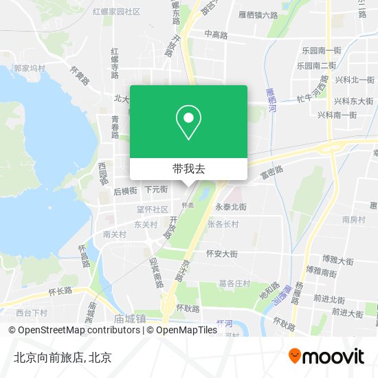 北京向前旅店地图