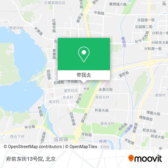 府前东街13号院地图