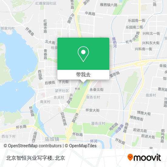 北京智恒兴业写字楼地图
