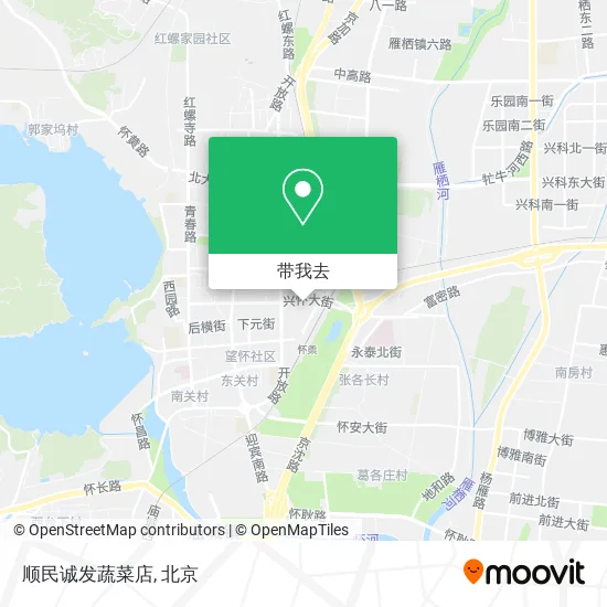 顺民诚发蔬菜店地图