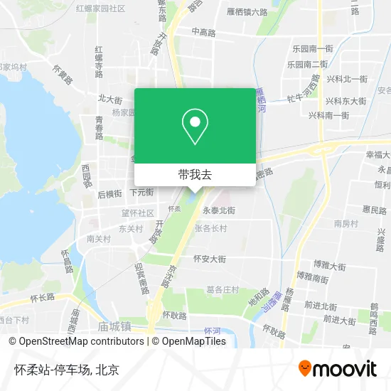 怀柔站-停车场地图