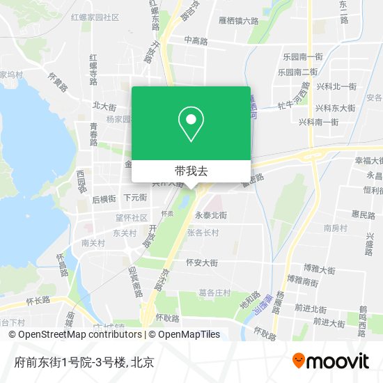 府前东街1号院-3号楼地图