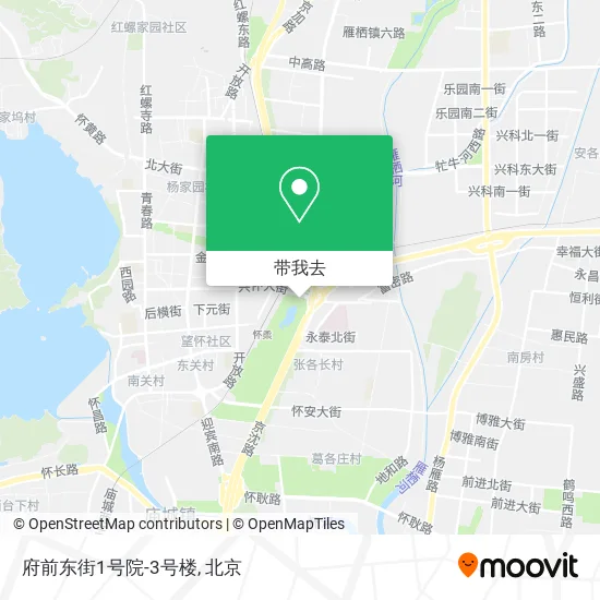 府前东街1号院-3号楼地图