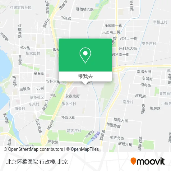 北京怀柔医院-行政楼地图
