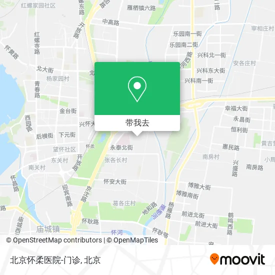 北京怀柔医院-门诊地图