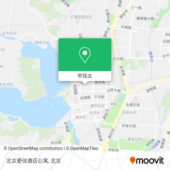 北京爱佳酒店公寓地图
