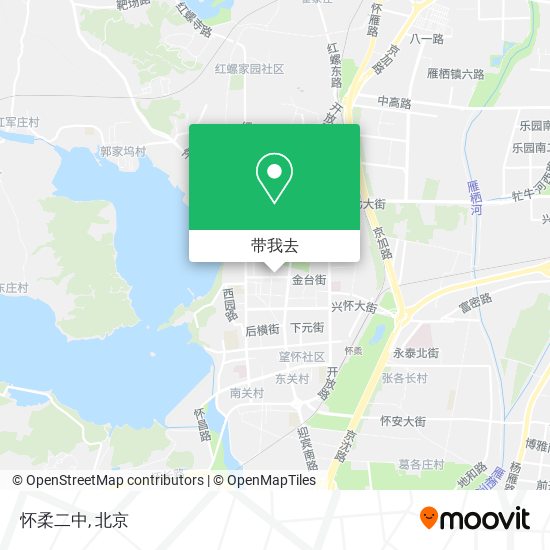 怀柔二中地图